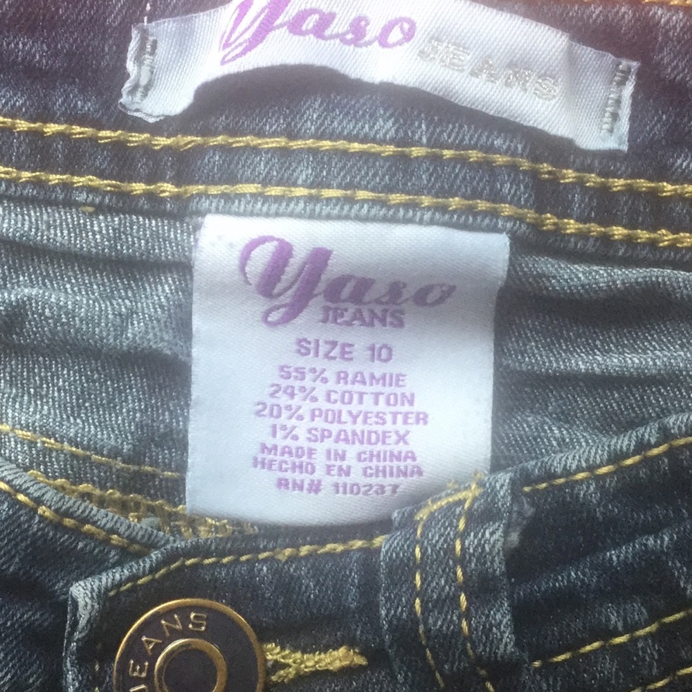 👖Yaso Denim GIRLS JEAN Shorts Size 10